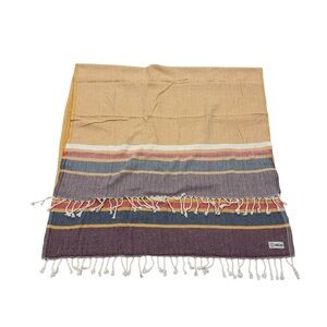 NEW Sand Cloud Beach Blanket Towel Turkish Cotton 66x38 Striped Tassel Fringed